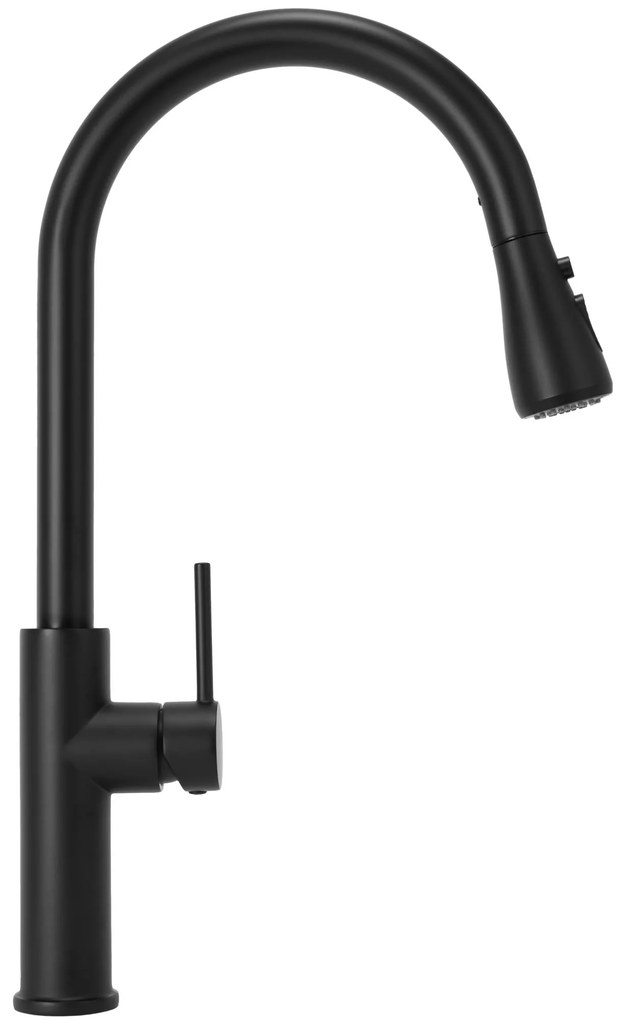 Konyhai csaptelep Rea Nest black mat