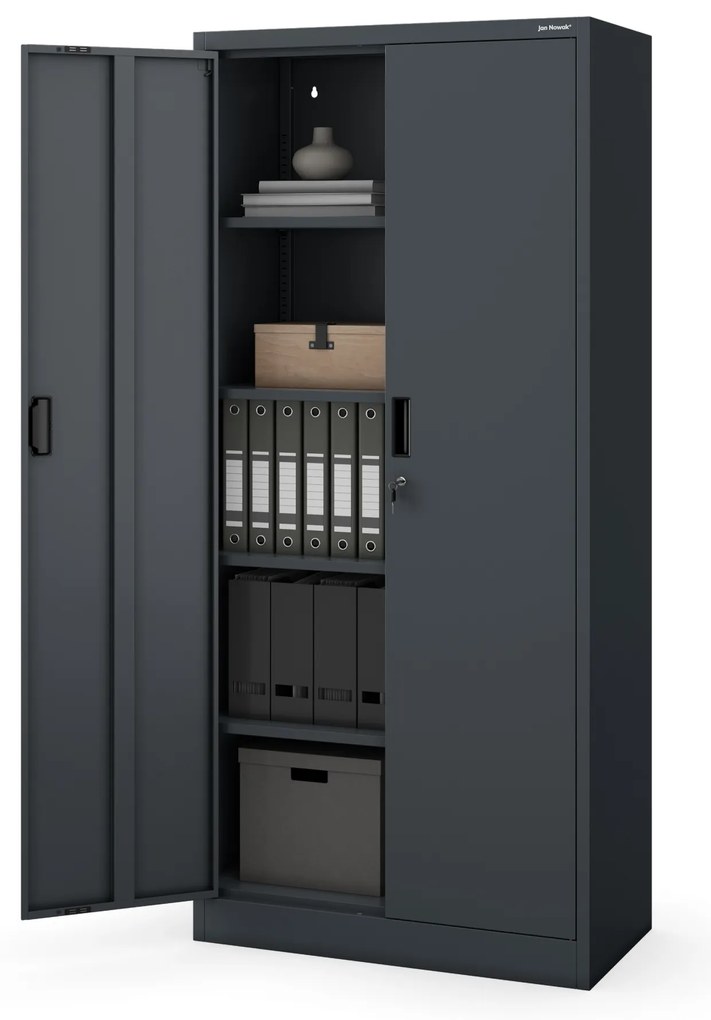 Fém szekrény JAN Compact 1750 x 800 x 400 mm, antracit