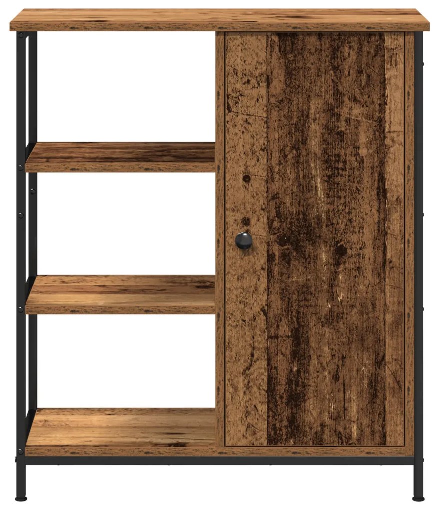 vidaXL Széf Régi fa 70 x 30 x 80 cm Faanyag