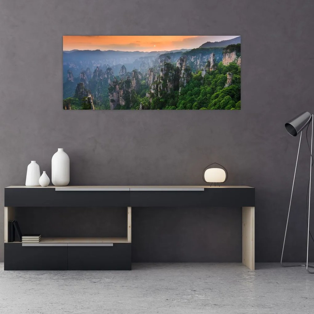 Kép - Zhangjiajie Nemzeti Erdei Park (120x50 cm)