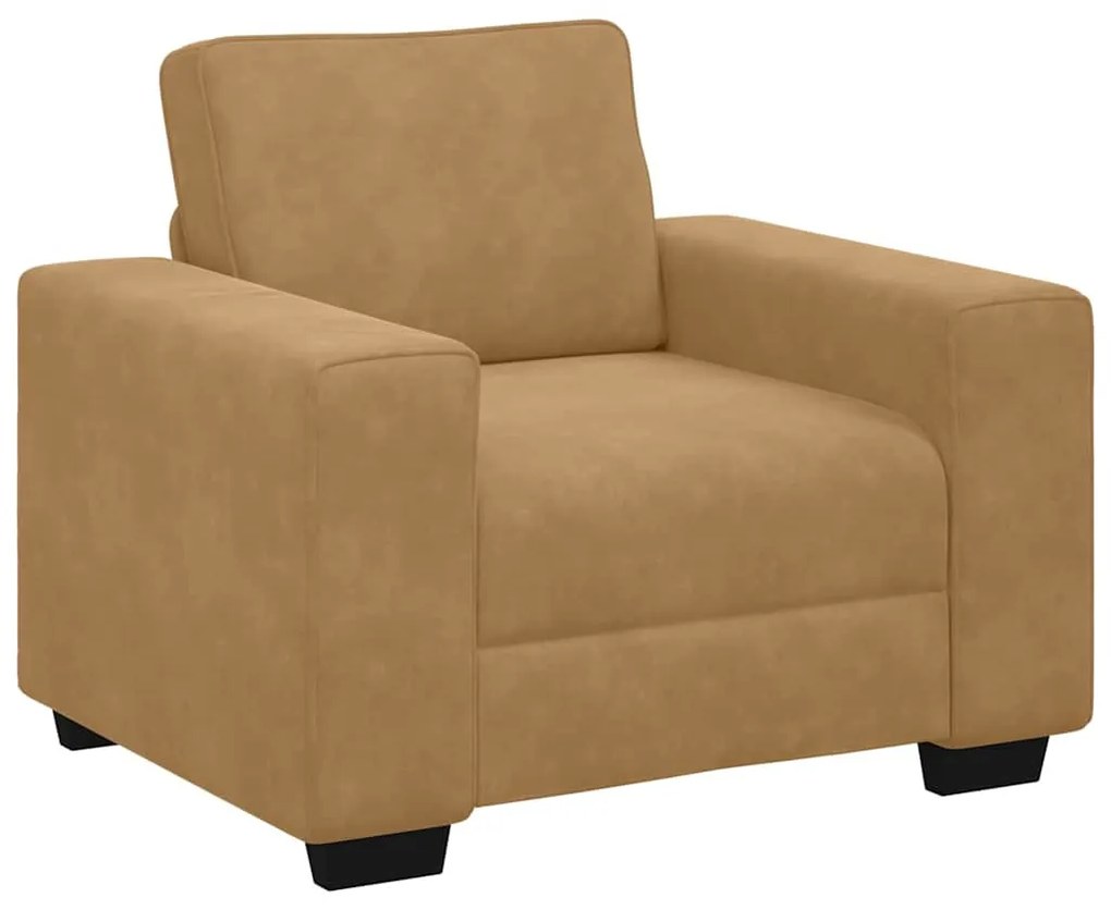 vidaXL barna bársony kanapéfotel 60 cm