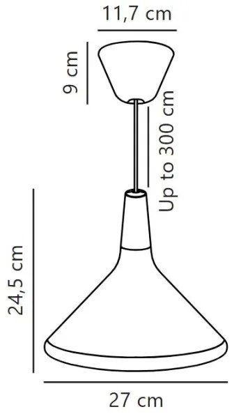 DFTP by Nordlux - Csillár zsinóron NORI 1xE27/40W/230V