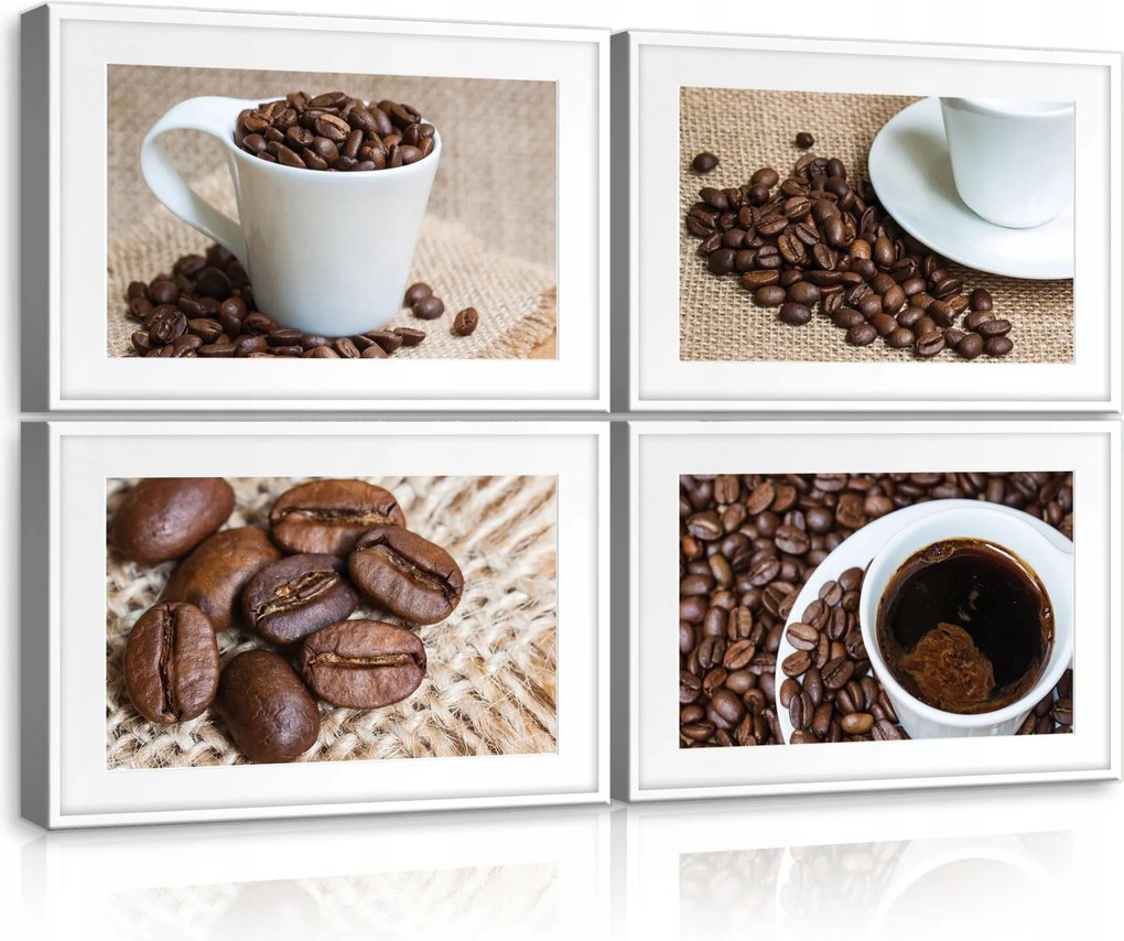 Vászonkép 120x80 Kávé szemes csésze aroma csendélet konyha dekoráció