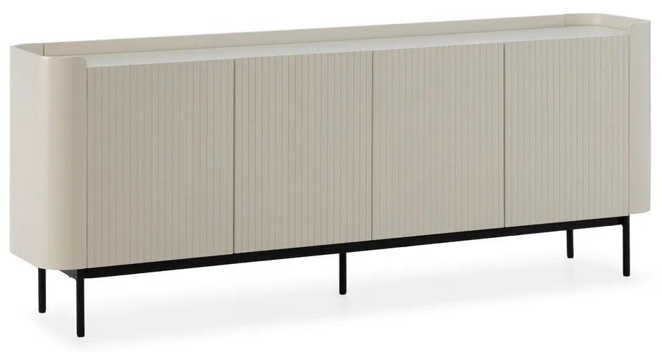 Krémszínű komód 200x80x40 cm Willa – MOME