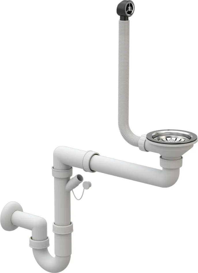 Gránit mosogató szifonnal és csepegtető felülettel, univerzális, bézs, 75,2x43,6, NOEL
