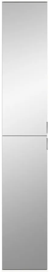 Project X előszobai tükrös gardrób szekrény matt fehér