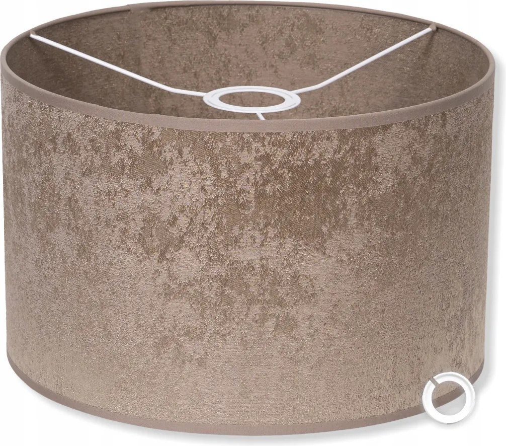 Lámpaernyő fényes szövet Barna 35 x 25 cm