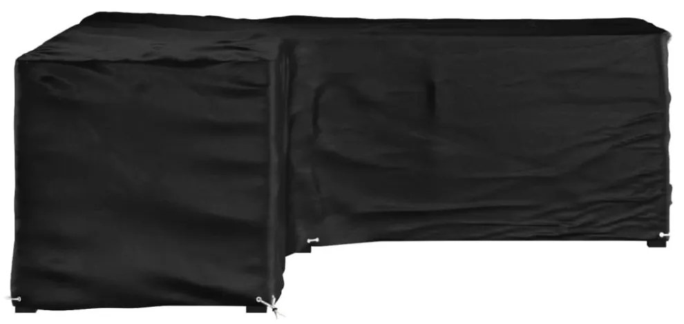 L-alakú kerti bútorhuzat 16 fűzőlyukkal 285 x 285 x 90 cm