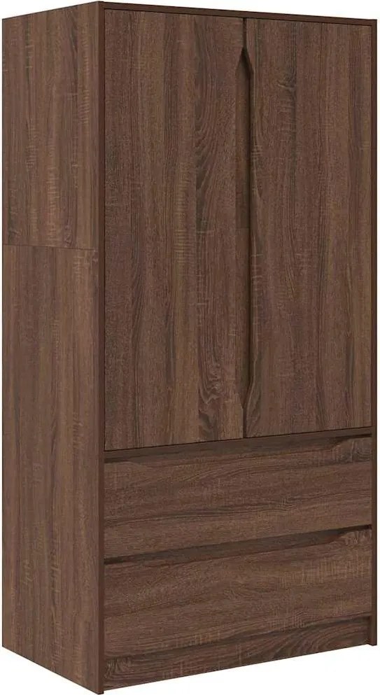 vidaXL Fürdőszoba Székény Barna Tölgy 79,5 x 49 x 156 cm Faanyag