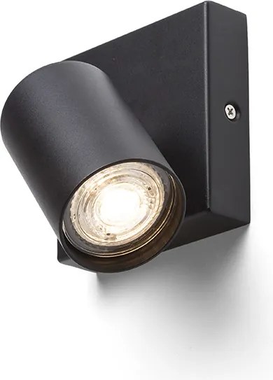 RENDL DUDE SQ felületre szerelhető fekete 230V LED GU10 9W