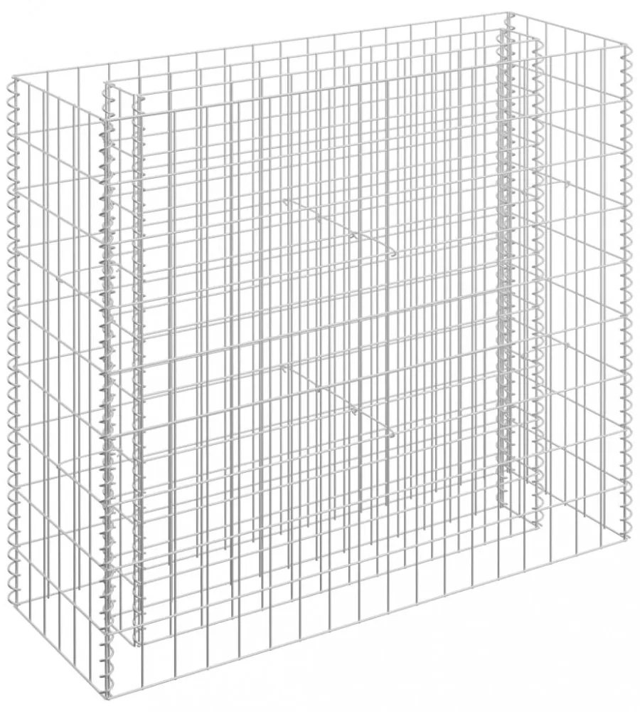 horganyzott acél gabion magaságyás 90 x 30 x 90 cm