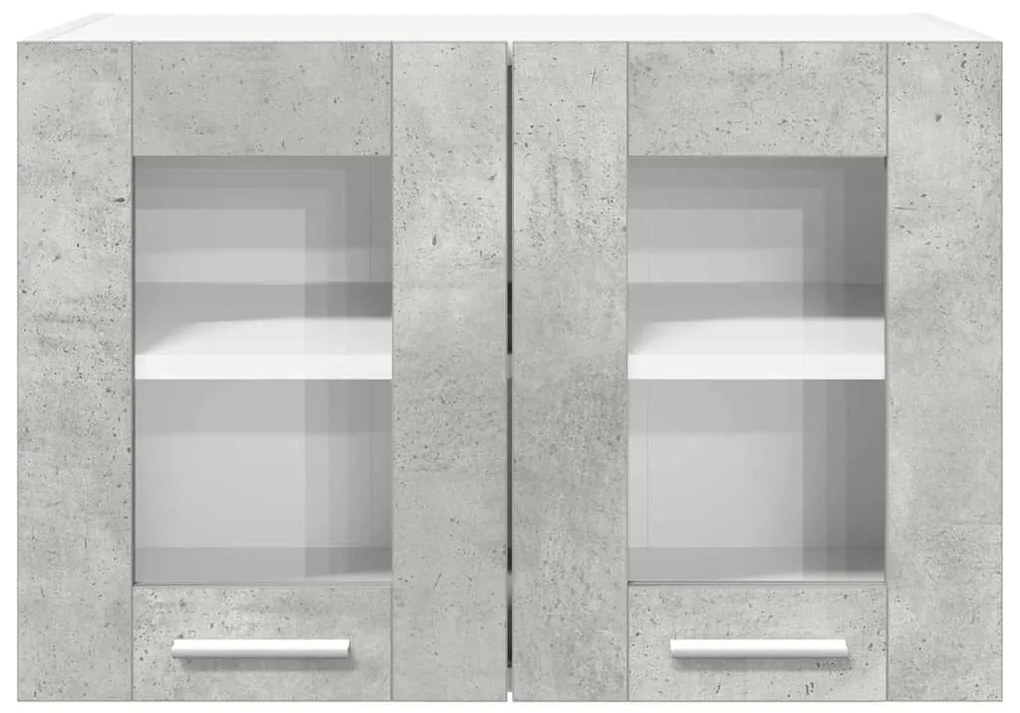 Függő szekrény Riga 2 pcs Beton Szürke 60 x 31 x 40 cm Faanyag