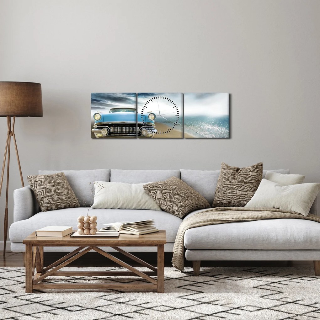 Kép - Vintage kabrió (órával) (90x30 cm)