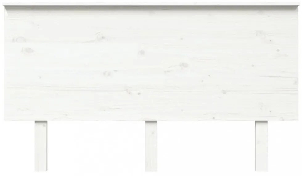 fehér tömör fenyőfa ágyfejtámla 144x6x82,5 cm