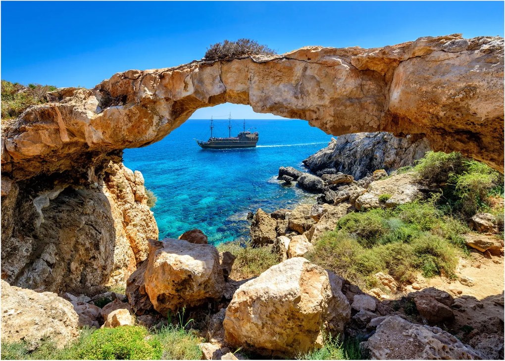 Üveg kép - Cape Greco (70x50 cm)
