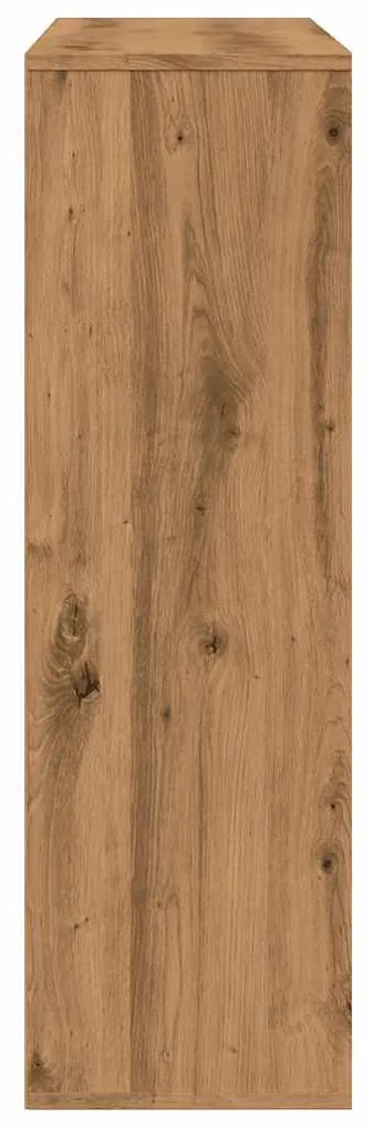 kézműves tölgy színű könyvszekrény 98 x 29 x 97,5 cm