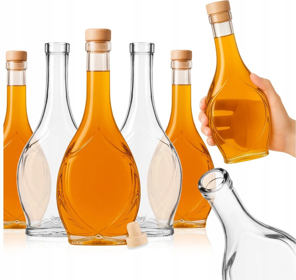 10x Dugós Tinktúra Palackok Icona 500 ml-es likőr tinktúra palackok