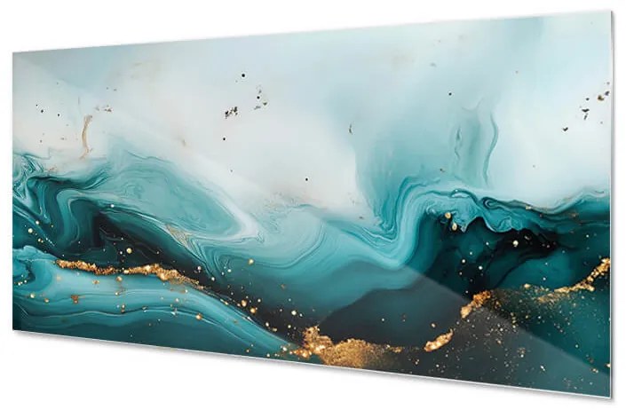 Wallplex konyhahátfal Kék Márvány (Méret: 60x180)