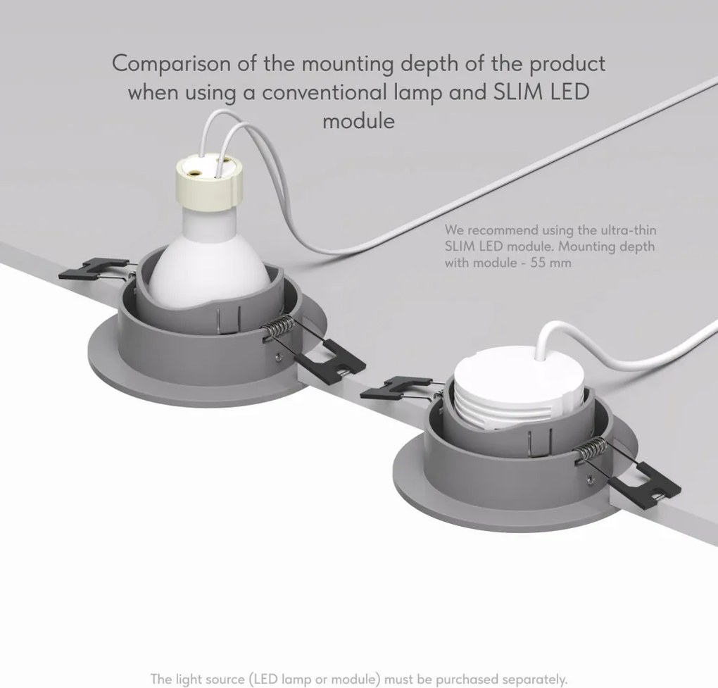 Rodvig series recessed ceiling downlight — DK/EU-3061-CT