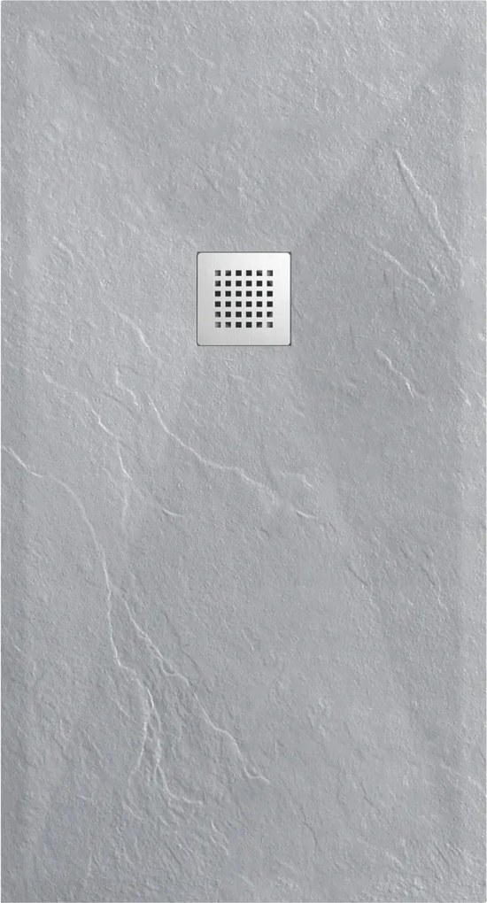 Balneo Kompozit Zuhanytálca 80x110x2,5 cm Világosszürke Stone Tray