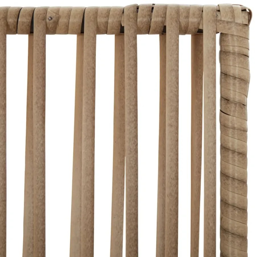 bézs 4 paneles polyrattan térelválasztó