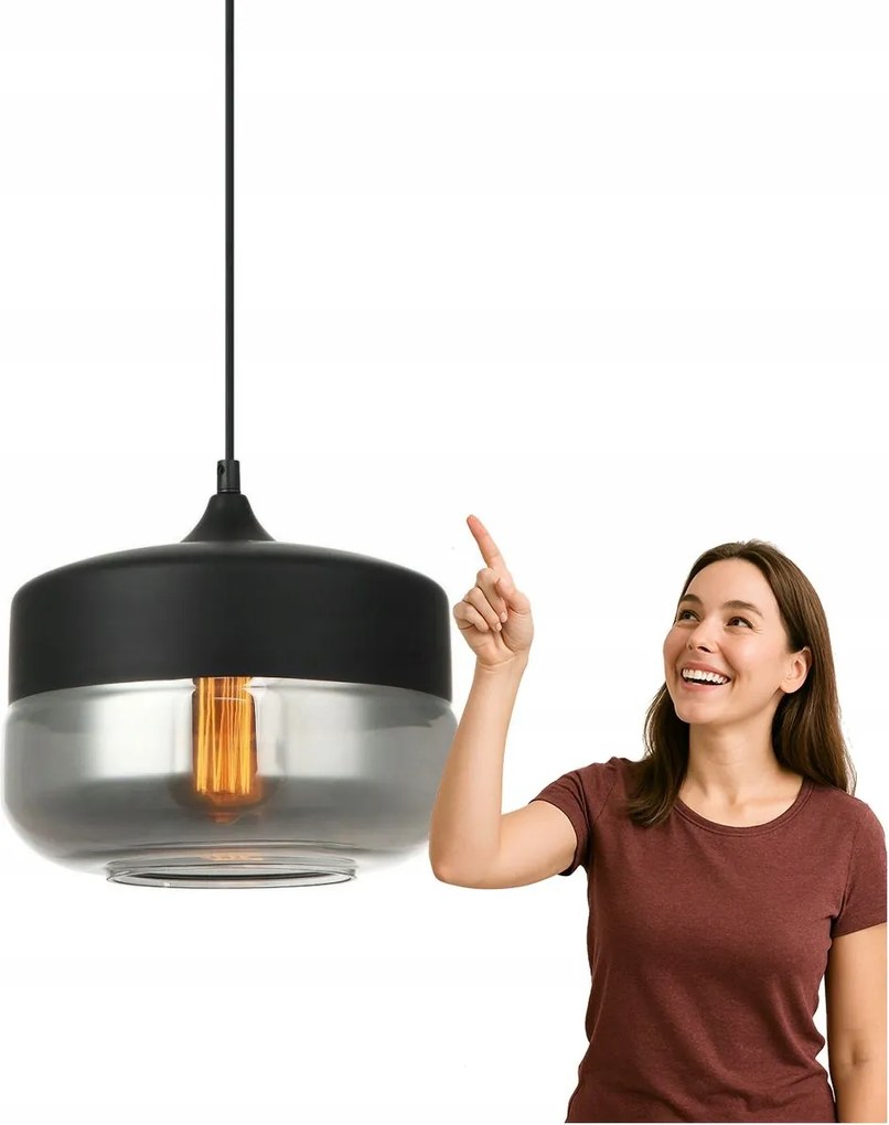 Molina függőlámpa MDM-2380/1 Bk+sg Italux