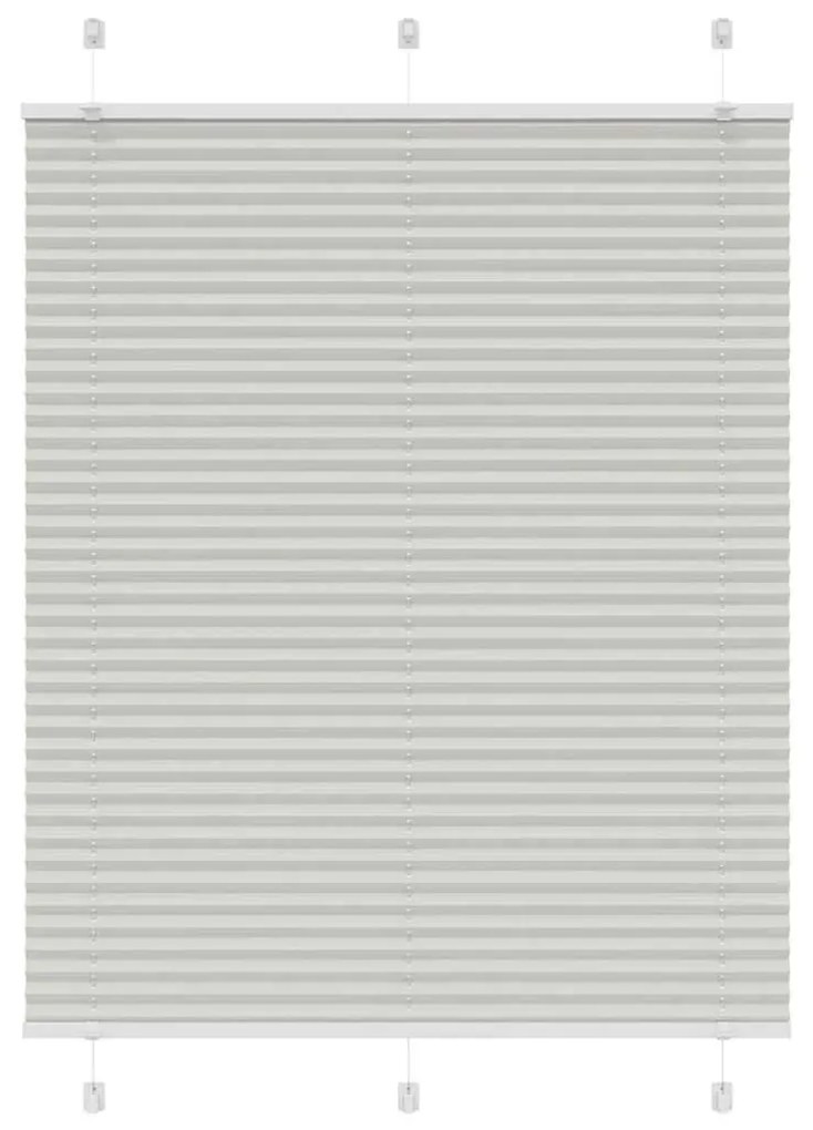 pliszírozott redőny világosszürke 105x150 cm Szövetszélesség