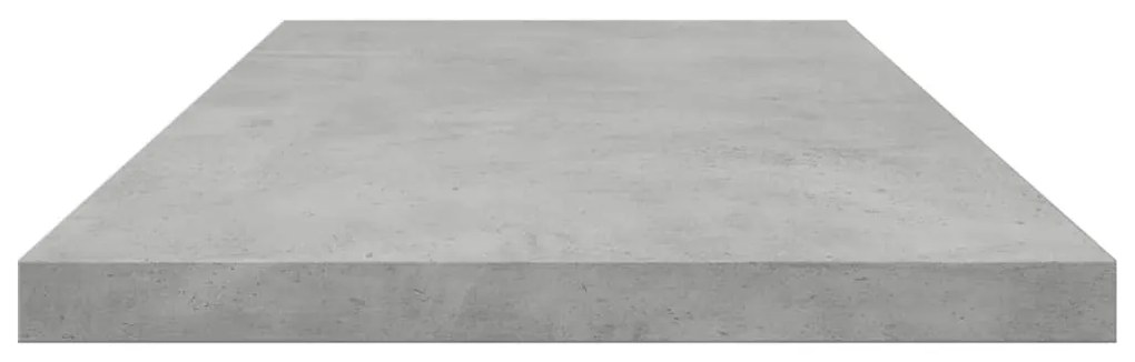 4 db betonszürke szerelt fa könyvespolc lap 80 x 20 x 1,5 cm