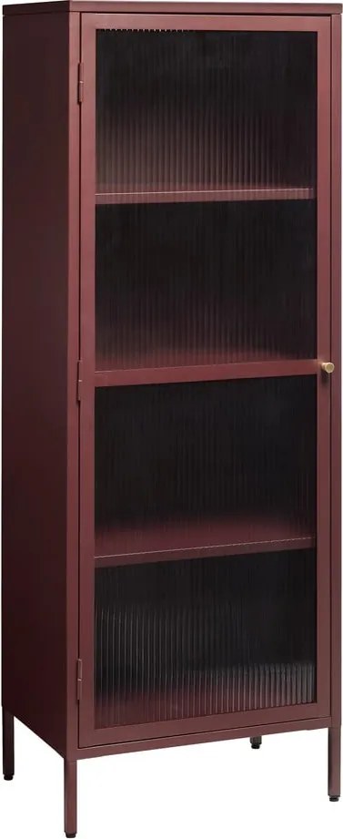 Piros fém tálalószekrény 58x160 cm Bronco – Unique Furniture