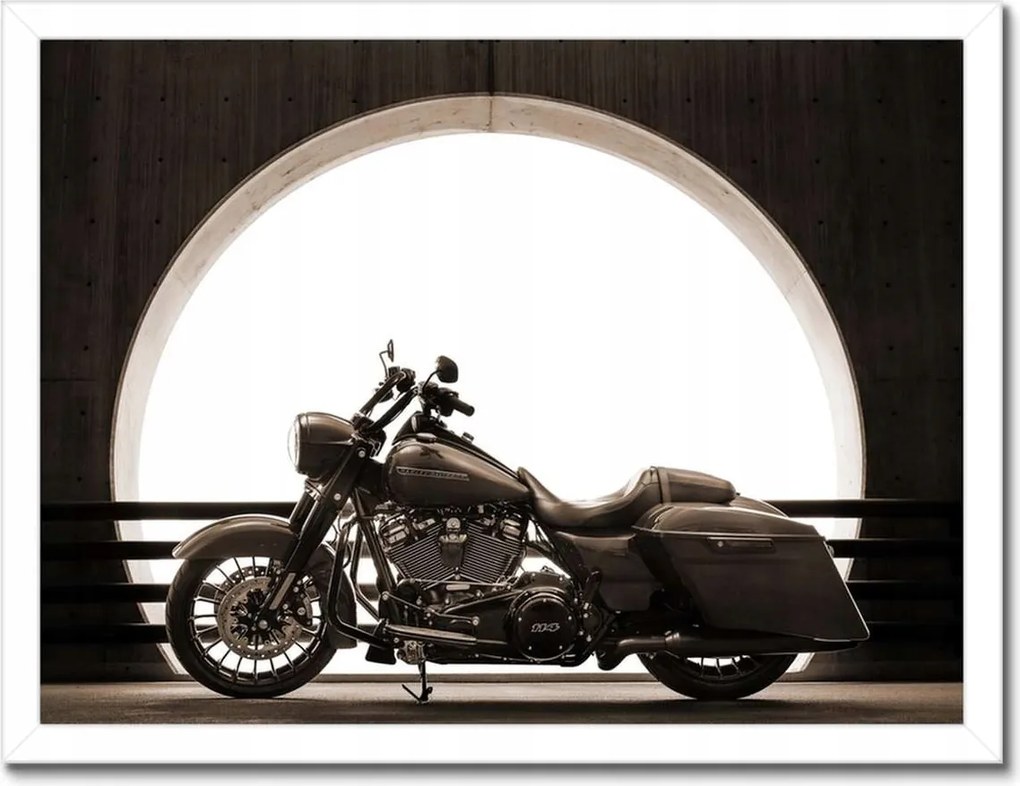 Poszterek keretben 40x30 Harley Davidson Motorkerékpár