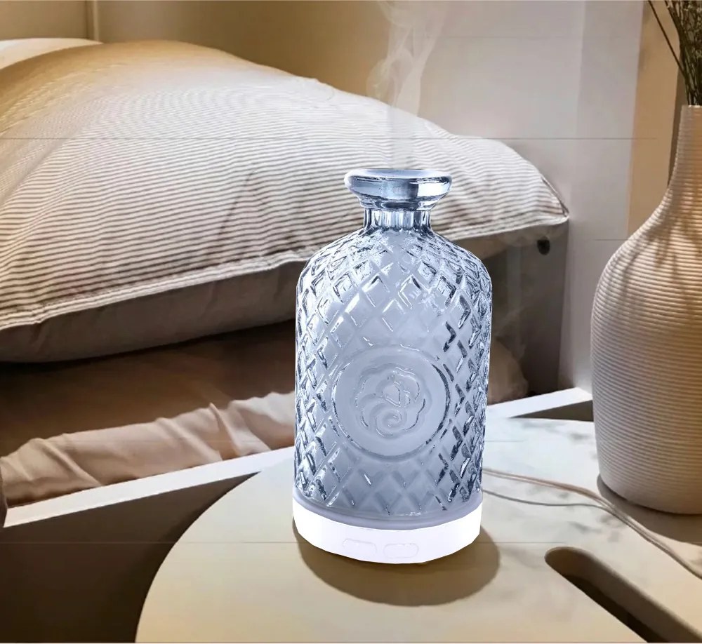 Ultrahangos aroma diffúzor, szürke, GILI