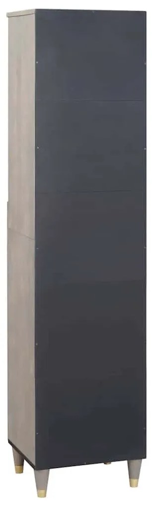 Széf fiókkal Szürke 38 x 33.5 x 160 cm Tömör mangófa