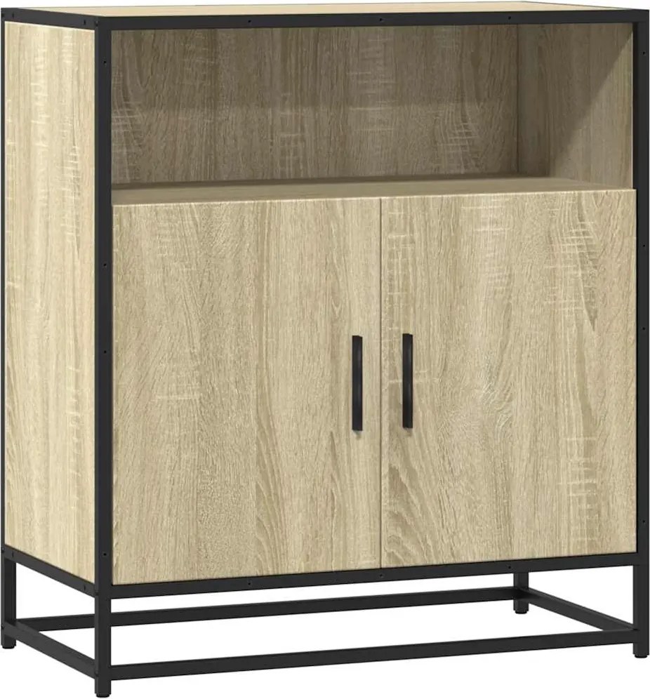 vidaXL komód Sonoma tölgy 68x35x76 cm Gépelt fa