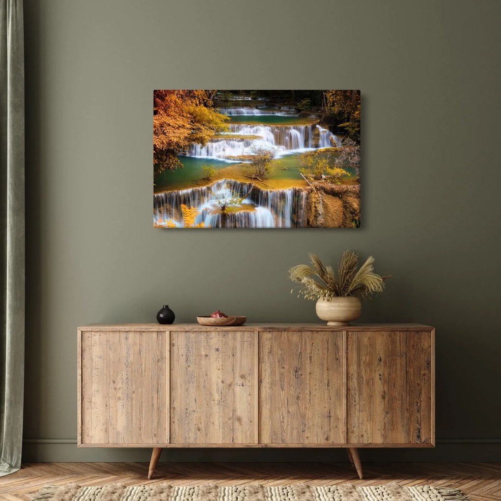 Kép - Huay, Mae, Khamin, vízesés, Thaiföld (90x60 cm)