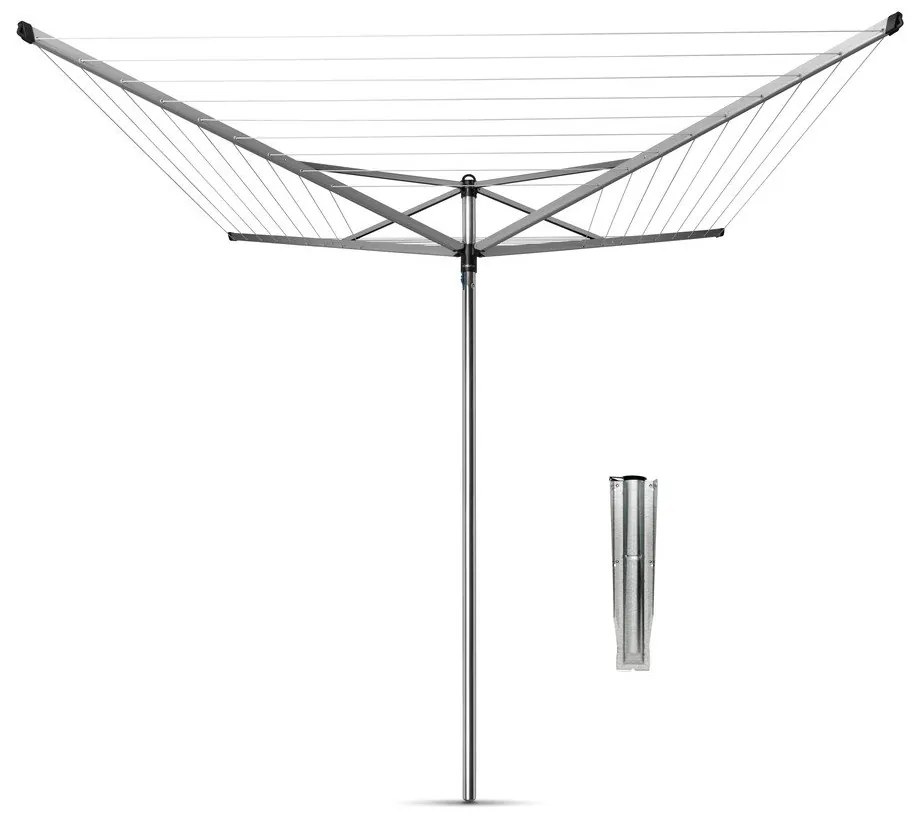 Ezüstszínű kerti ruhaszárító 40 m Topspinner – Brabantia