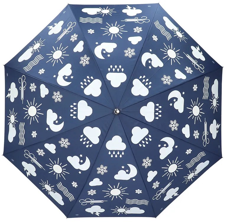 Esőre színváltós felhő mintás esernyő, 116,5 cm átmérőjű
