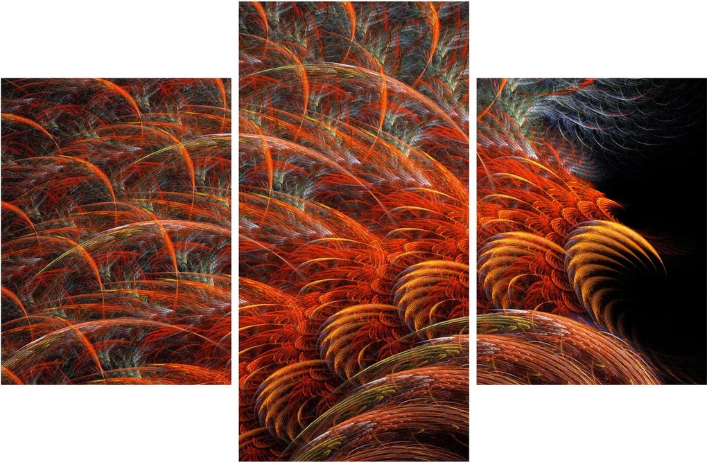 Kép - Absztrakt toll utánzat (90x60 cm)