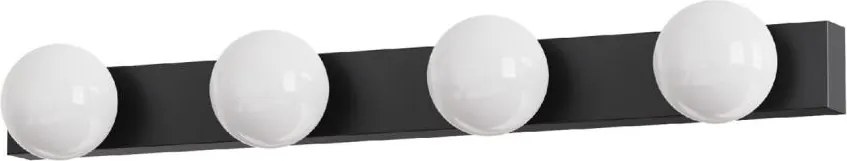 Brilagi - LED fürdőszobai tükörvilágítás HOLLYWOOD 4xLED/3W/230V IP44 fekete