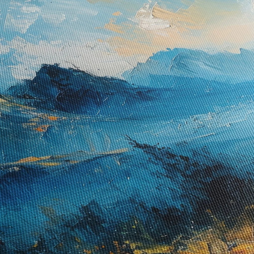 Kép - Hegyek festése (120x50 cm)