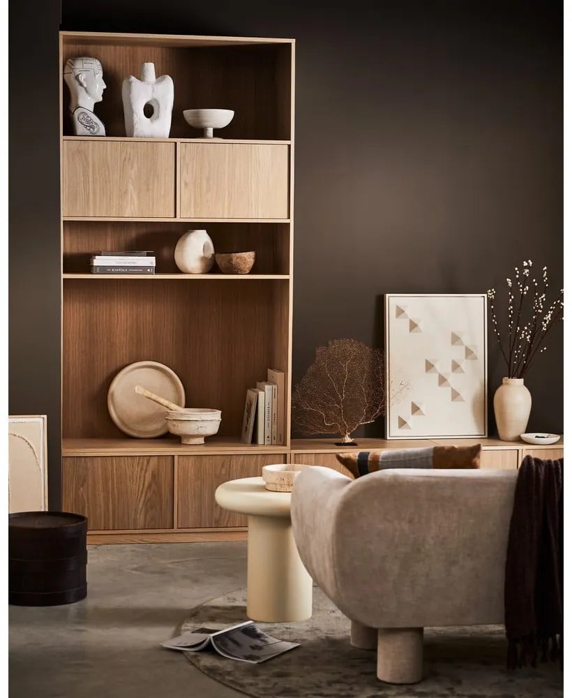 Natúr színű nappali bútor szett tölgyfa dekorral 300x243 cm Modulair – vtwonen