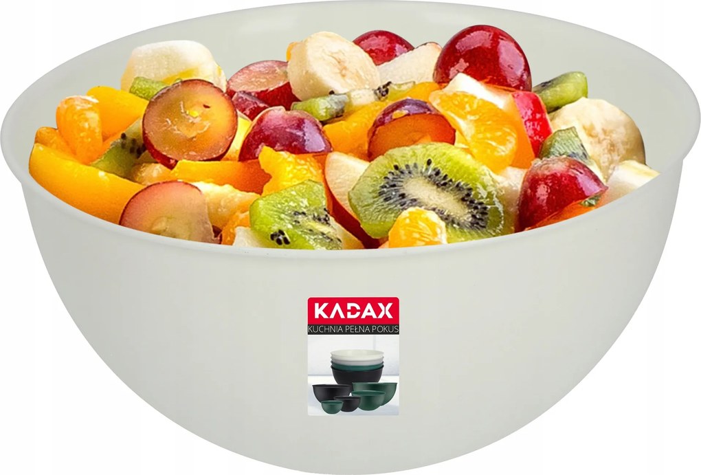 Műanyag Konyhai Tál 5L Gyümölcstál Saláta Nagy Univerzális 27cm