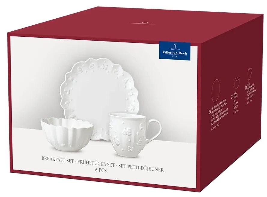 Reggelizőkészlet 2 fő részére, 6 db, Toy's Delight Royal Classic - Villeroy & Boch
