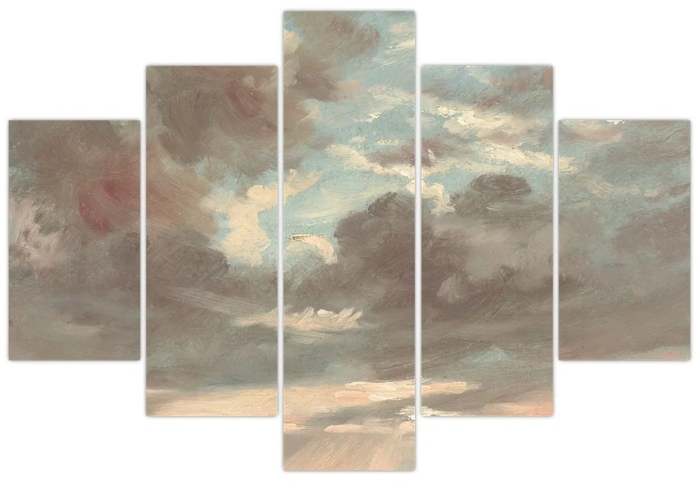 Kép - John Constable, Cloud Study Stormy Sunset, reprodukciók (150x105 cm)