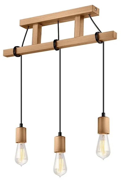 Lamkur Csillár zsinóron LEON 3xE27/60W/230V - FSC igazolt LA37011