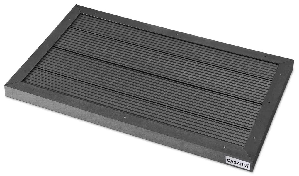 Casaria® Zuhanyszőnyeg 101x63x5,5 cm - antracit