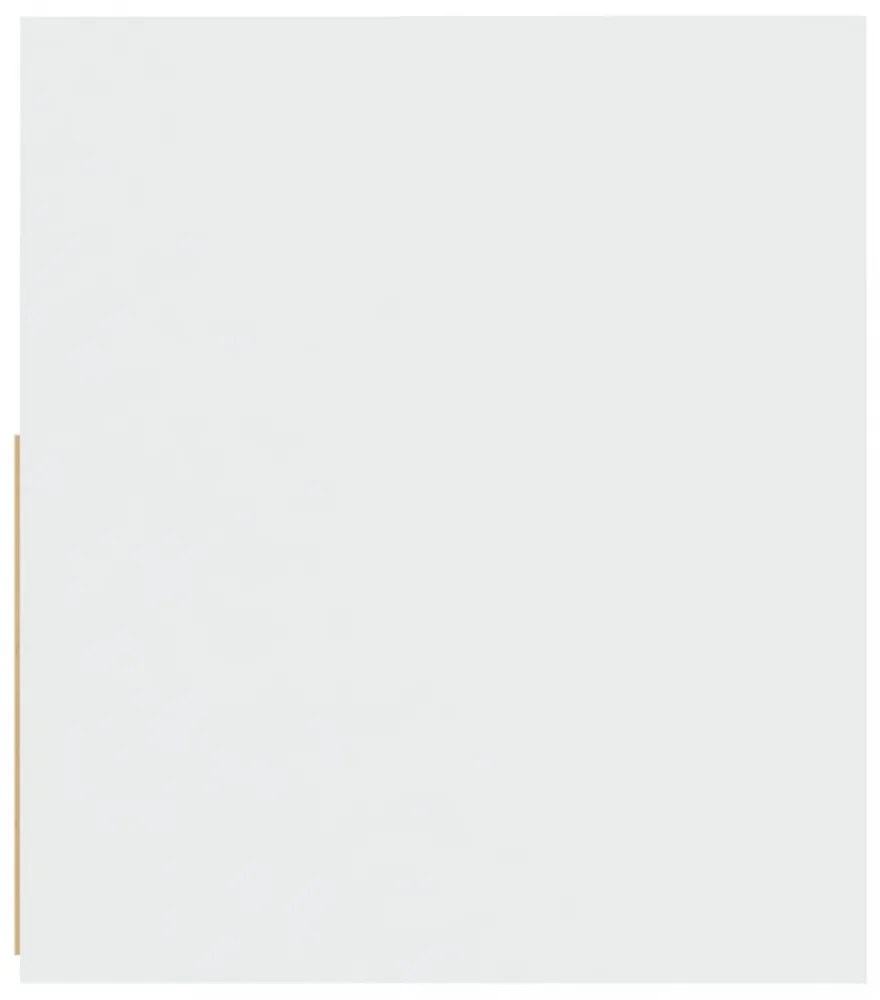 2 db fehér éjjeliszekrény LED-del 60 x 35 x 40 cm