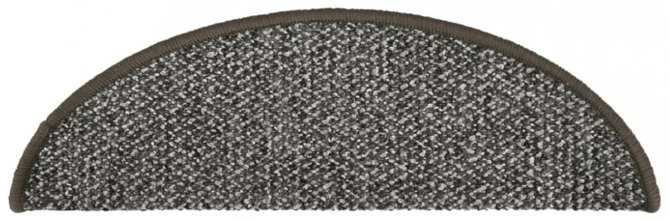 15 db antracitszürke lépcsőszőnyeg 65x21x4 cm