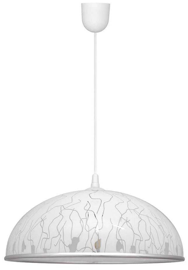 Csillár zsinóron CIRCLE 1xE27/15W/230V fehér