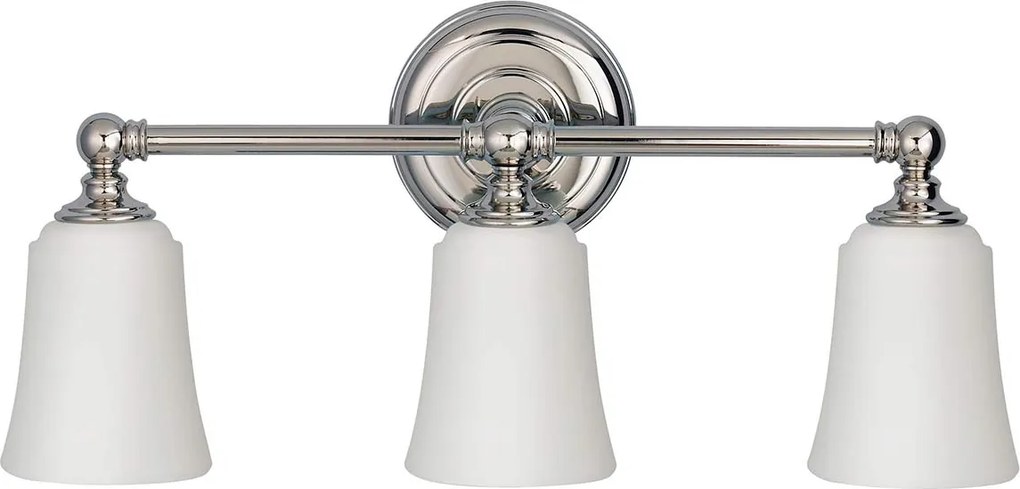 Feiss glamour klasszikus tükör világítás huguenot lake fehér króm elsfe-hugolake3bath IP44