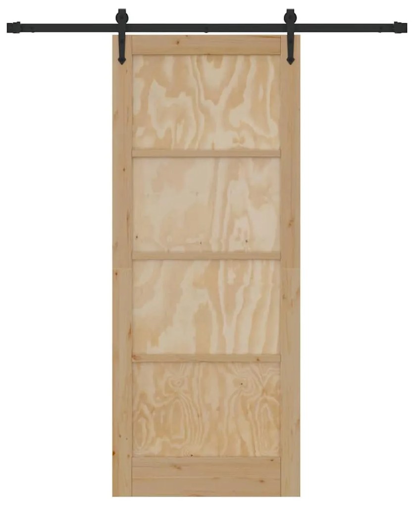 Csúszó ajtó Egyéb ORKDAL Természetes és fekete 86 x 211 cm